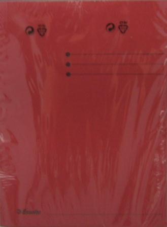 farde a rabat carton din x50 esselte rouge stockverkoop mappen/classeurs/klasseerart.
