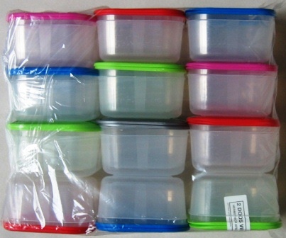 boites plastique carre s-2x1l