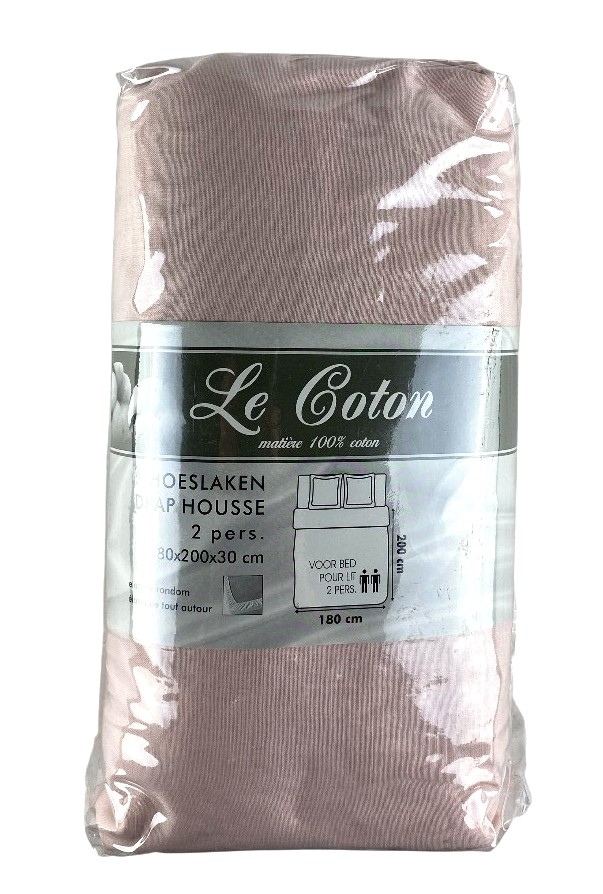 hoeslaken cotton 180x200x30cm ass