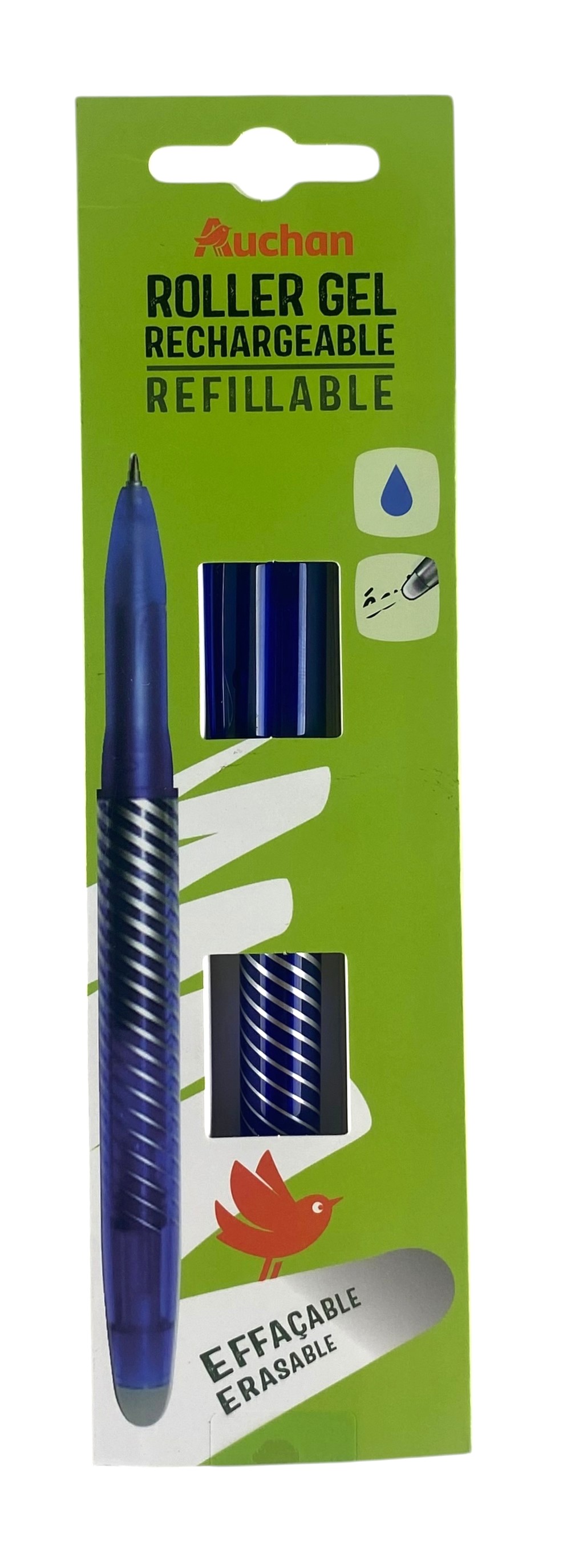 stylo roller pilot a-gomme blue promo