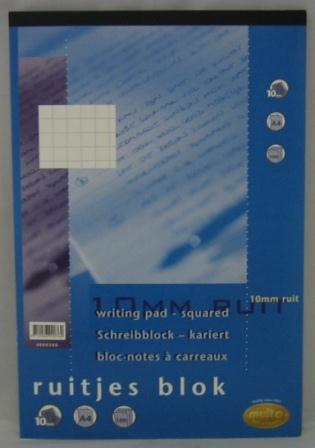 bloc-notes a carreaux 10mm multo promo