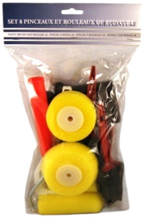 verfborstelset 8dlg mousse promo