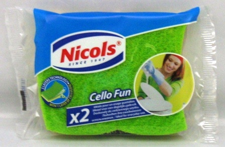 s-2 eponges veg grat nicols cello fun fluo