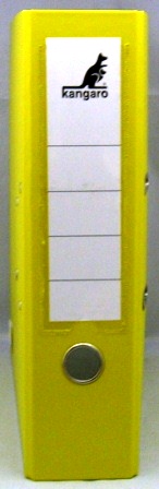 classeur 7cm jaune