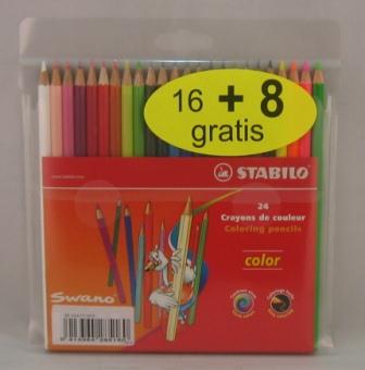 s-24 crayons pour colore stabilo