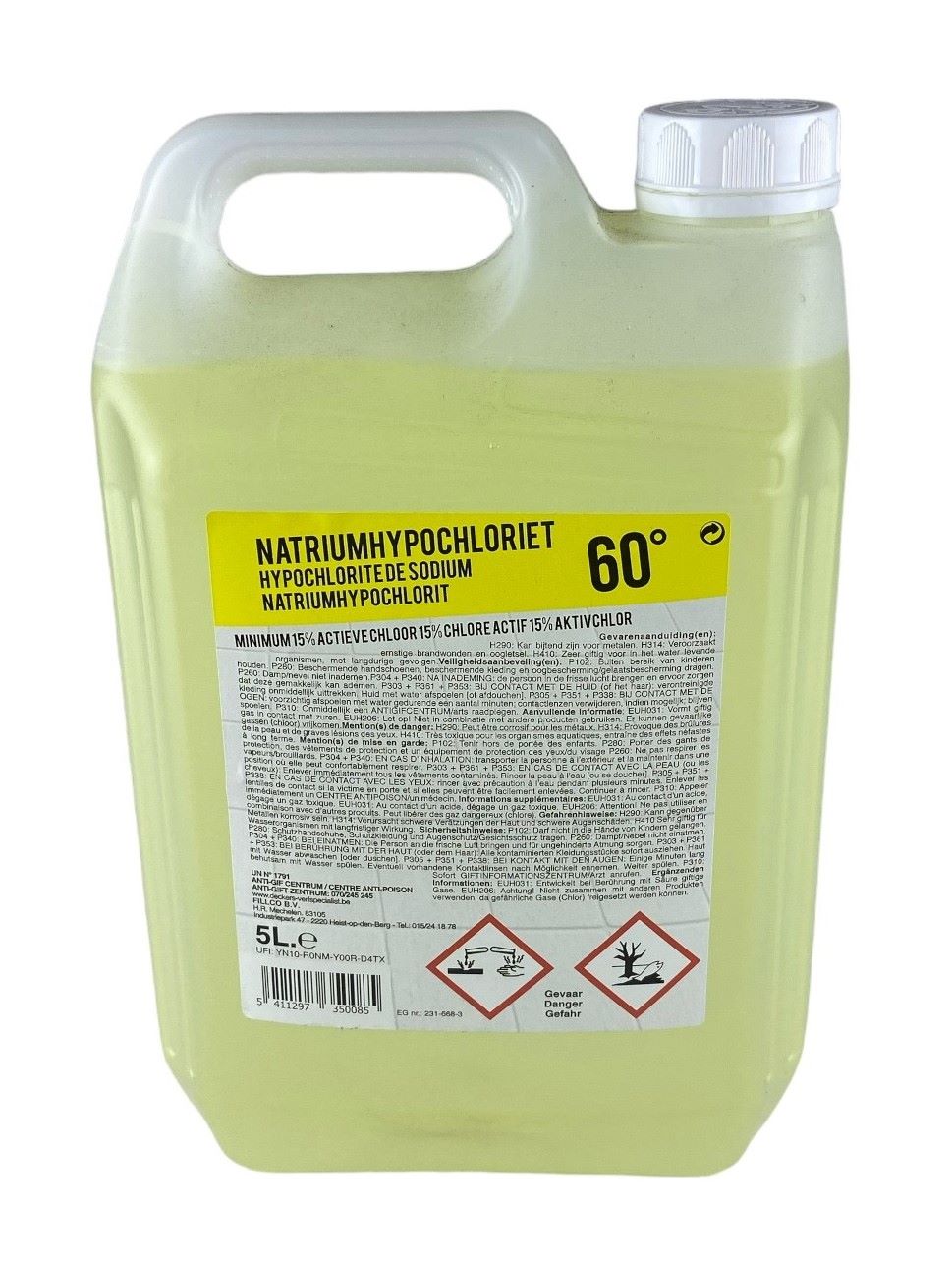natriumhypochloriet zware javel 5l