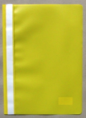 bestekmap plastiek geel