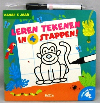 leren tekenen aap-vis