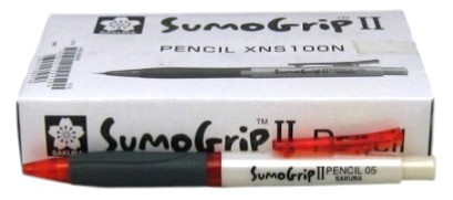 vulpotlood sumogrip ii 0.5 sakura rood stockverkoop schrijfwaren