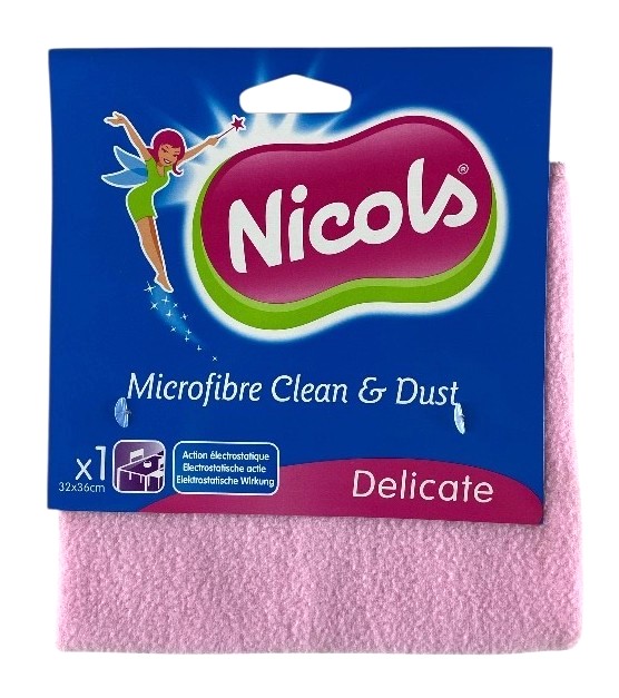 lavette microfibre nicols cleandust 32x36cm