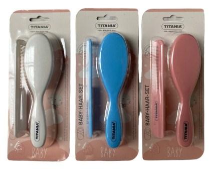 titania set peigne+brosse bebe