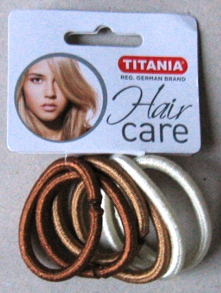 titania haarelastiekjes 6st bruin