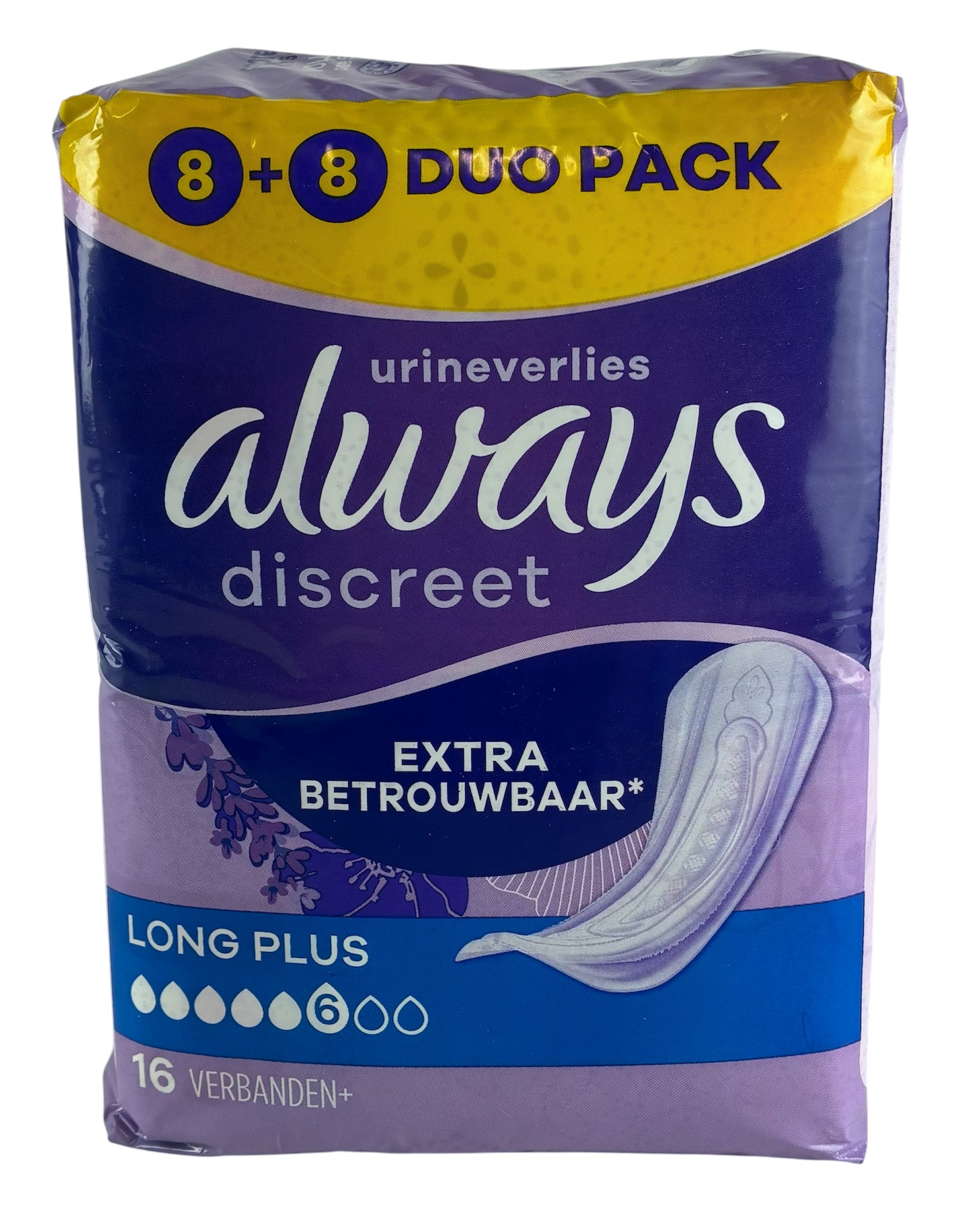 always discreet maandverband long plus 8+8st