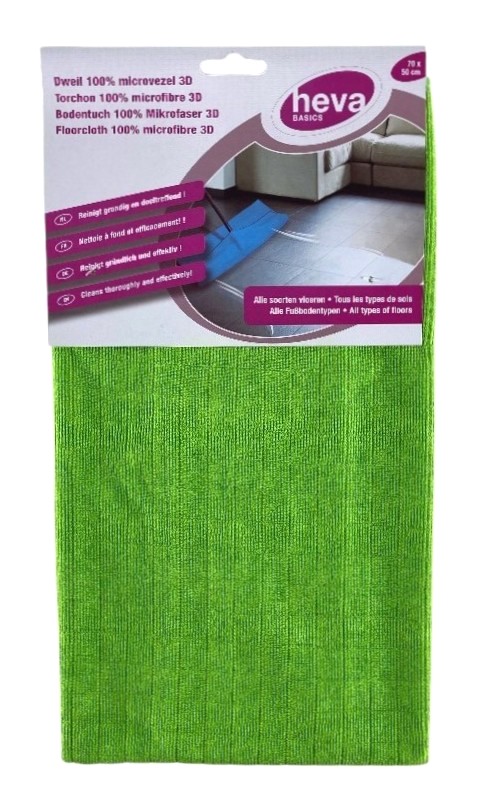 microvezeldweil heva 3d 70x50cm stockverkoop dweilen/poets- vaat stofdoeken