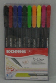 s-10 kores stylo fin 0.4mm