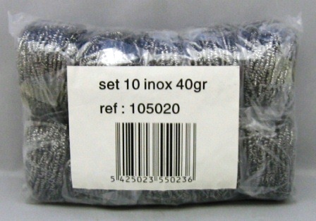 inox spiraalspons 40gr x10 pro