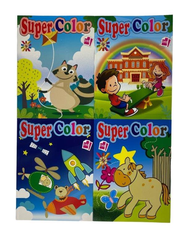 livre a colorier super color 192p