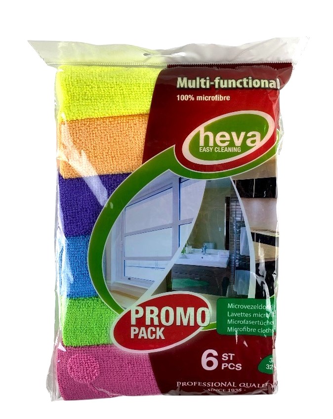 heva 6 microvezeldoekjes 32x32cm
