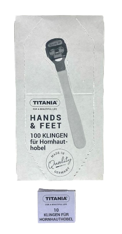 titania x10 vervangmesjes voor voetrasp