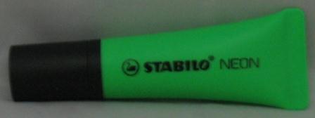 stabilo marqueur neon vert