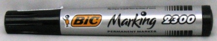 markeerstift bic perm. schuine punt 2300 zwart