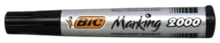 marqueur bic perm. 2000 point arrondie noir stockverkoop viltstiften/markers