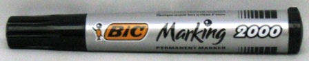 markeerstift bic perm. 2000 ronde punt zwart