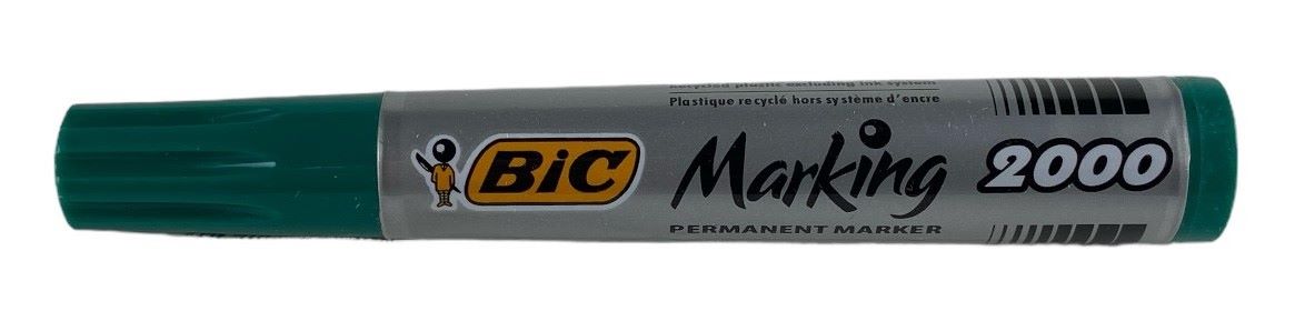 marqueur bic perm. 2000 point arrondie vert