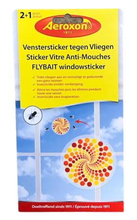 venstersticker tegen vliegen aeroxon 2+1 promo