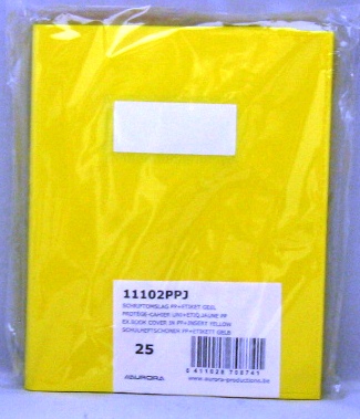 couverture cahier a5 jaune