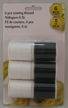 fils couture 60mm blanc+noir set-6