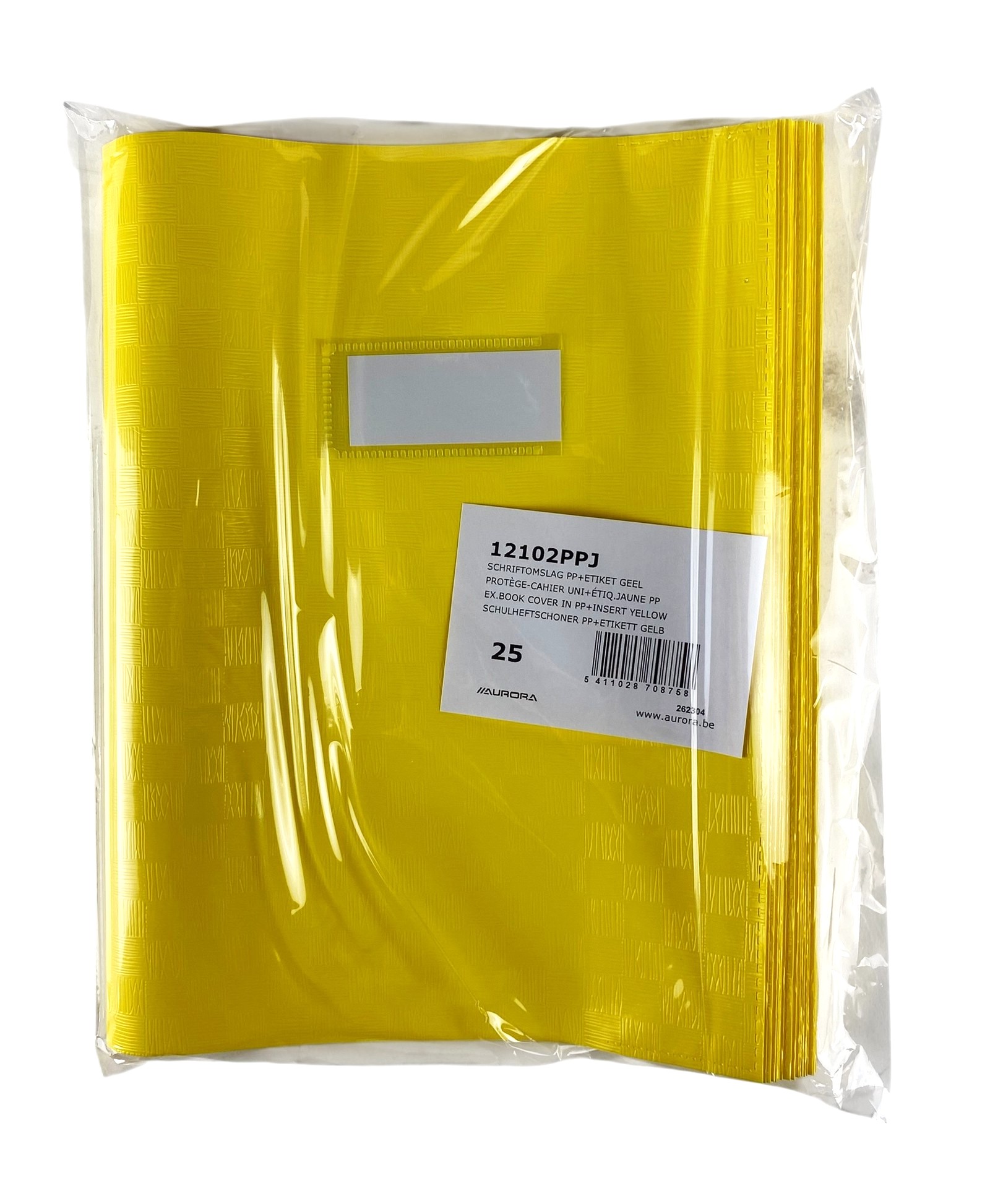 couverture cahier a4 plastic jaune