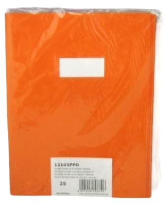 couverture cahier a4 plastic orange