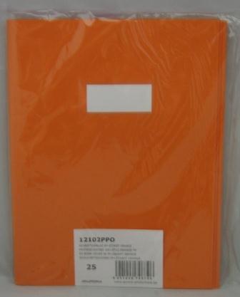 schriftomslag a4 plastic oranje