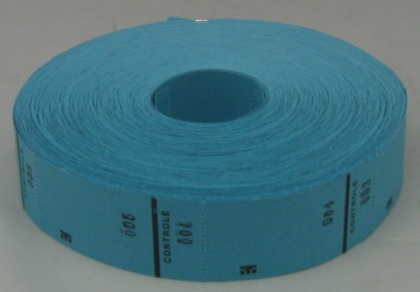 rouleau 1000 etiquettes p. tombola bleu