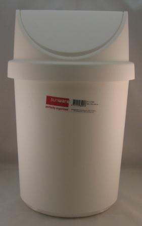 calypso afvalbak 10l swing wit promo