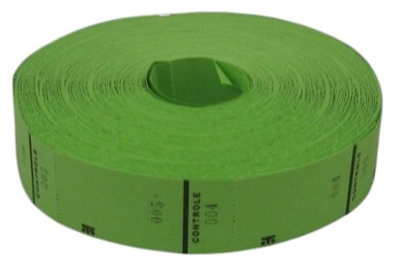 rouleau 1000 etiquettes p. tombola vert stockverkoop diversen