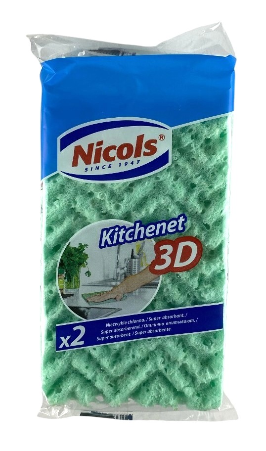 nicols kitchenet 3d eponge vegetale x2
