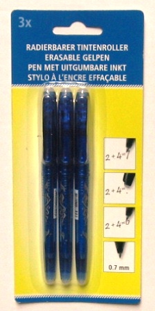 gelpennen uitwisbaar d.blauw x3 op kaart
