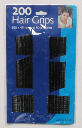 clips cheveux noir 200pcs