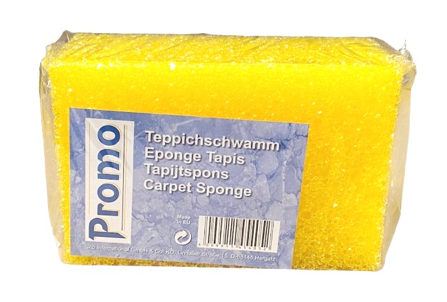 eponge p.tapis jaune 15x10x7cm