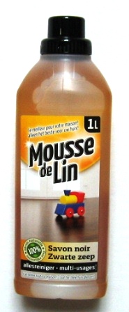 mousse de lin zwarte zeep 1l