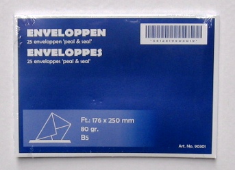 enveloppen wit a5 x25 promo