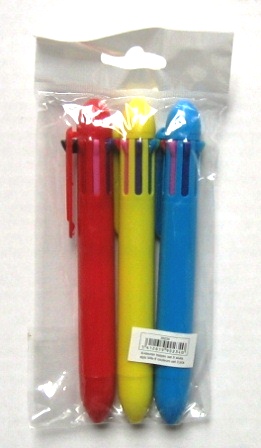 set-3 stylo bille 8 couleurs