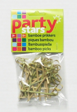 bamboe prikkers x24 in zakje partystars