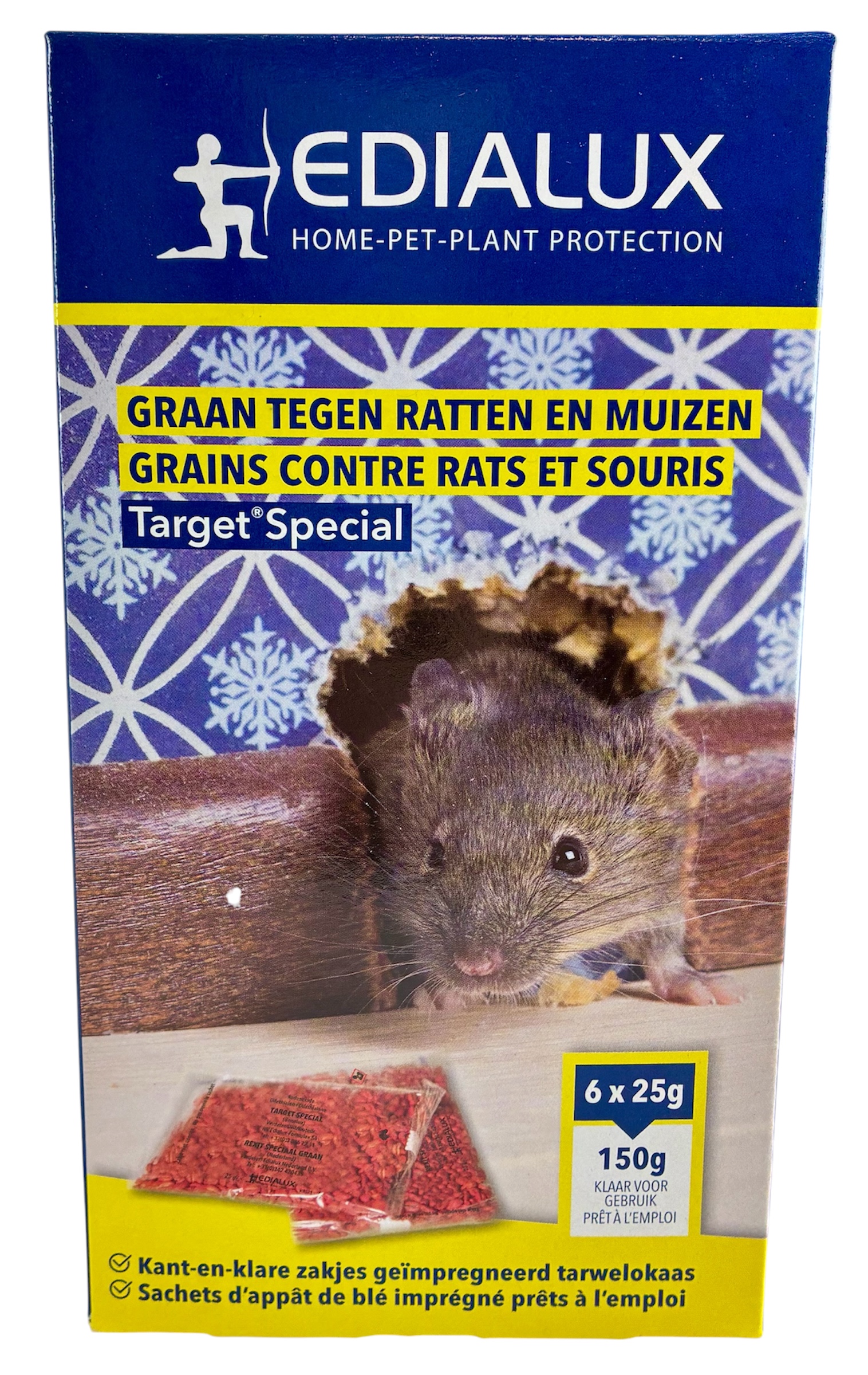 target special 6x25gr tarwelokaas stockverkoop ratten/muizen/slakken/mollen