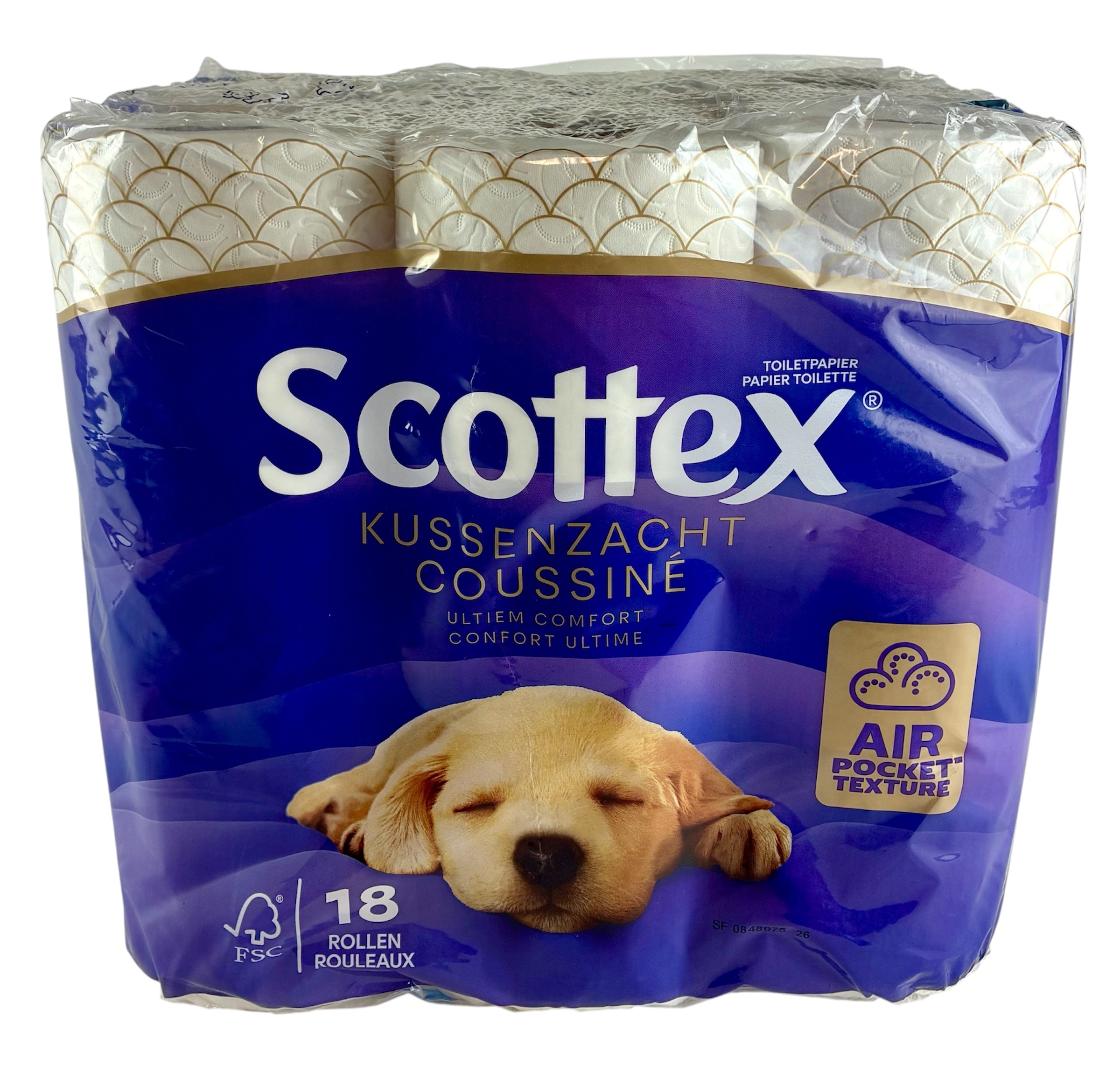 wc papier 18r scottex kussenzacht 3l stockverkoop toiletpapier