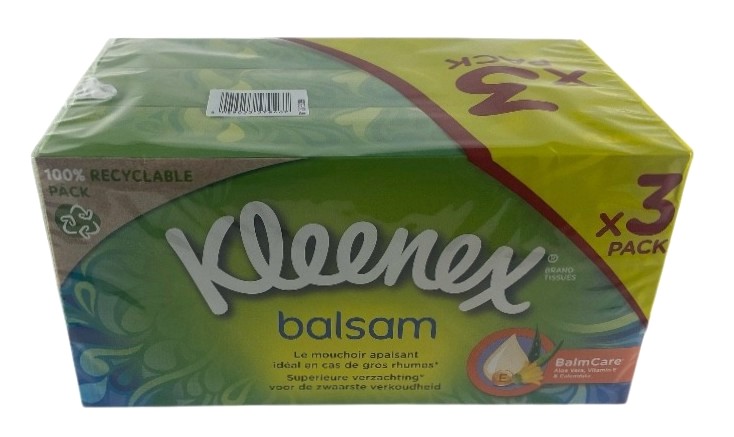 kleenex zakdoeken balsam s-3 64st 3l