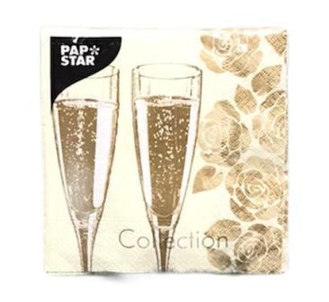 x20 servetten cheers 3l 25x25cm papstar