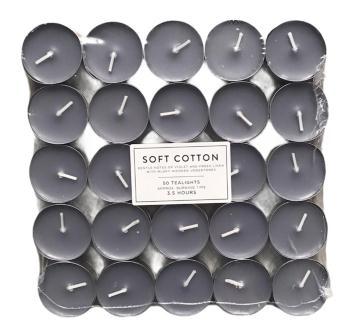 50 theekaarsen soft cotton 3.5h